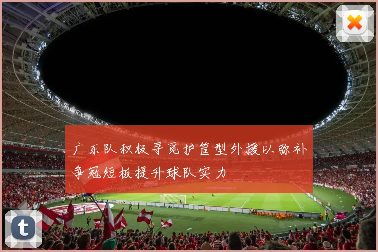 广东队积极寻觅护筐型外援以弥补争冠短板提升球队实力